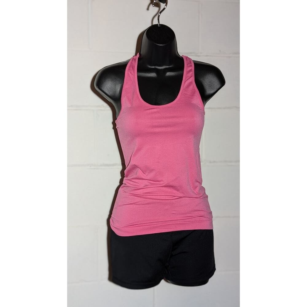 Bozzolo Pink Racerback Tank Top Sleeveless Athletic Workout Gym Activewear Small